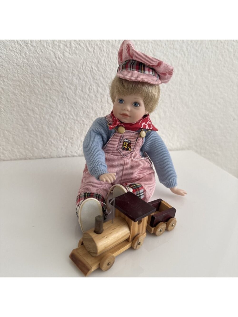 Danbury Mint Porcelain Doll JIMMY TRAIN CONDUCTOR By Elke Hutchens Original Box